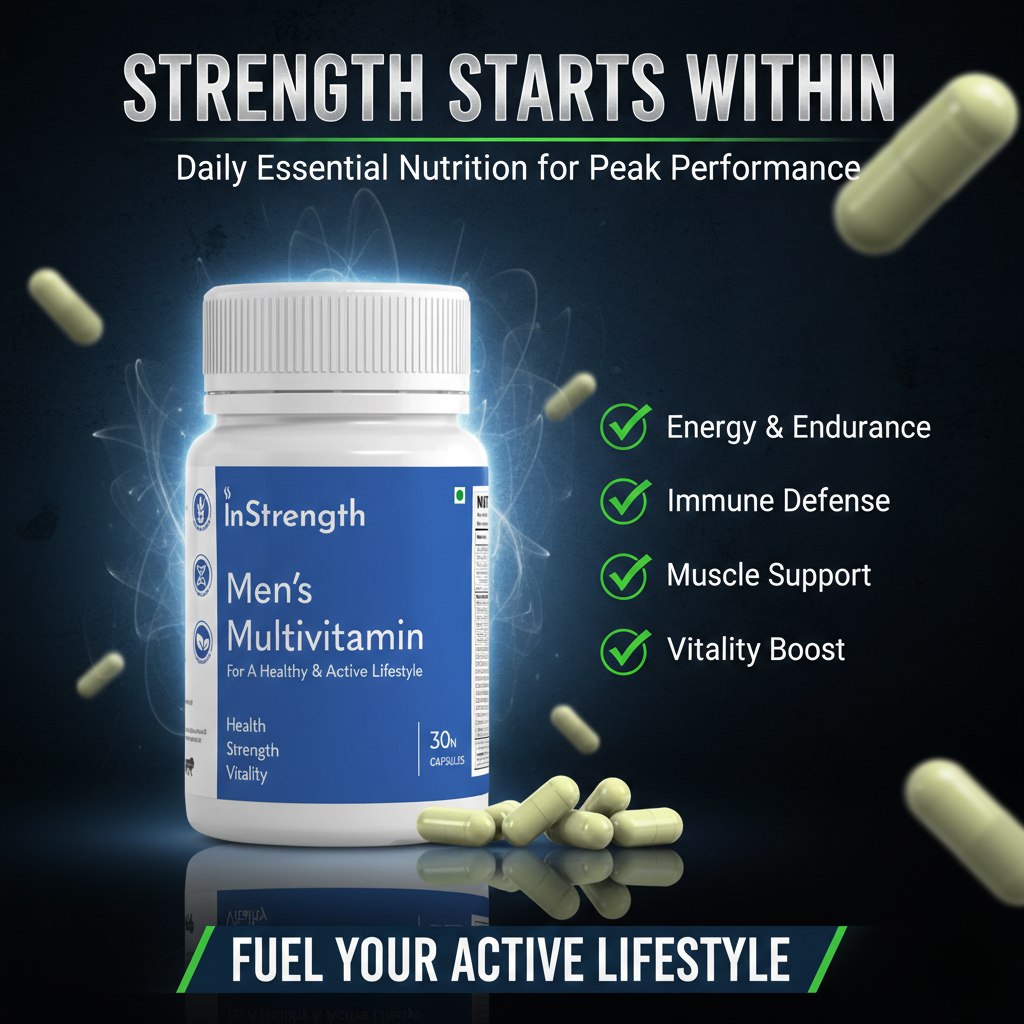 Menâ€™s Multivitamins â€“ Daily Strength, Energy & Performance Support